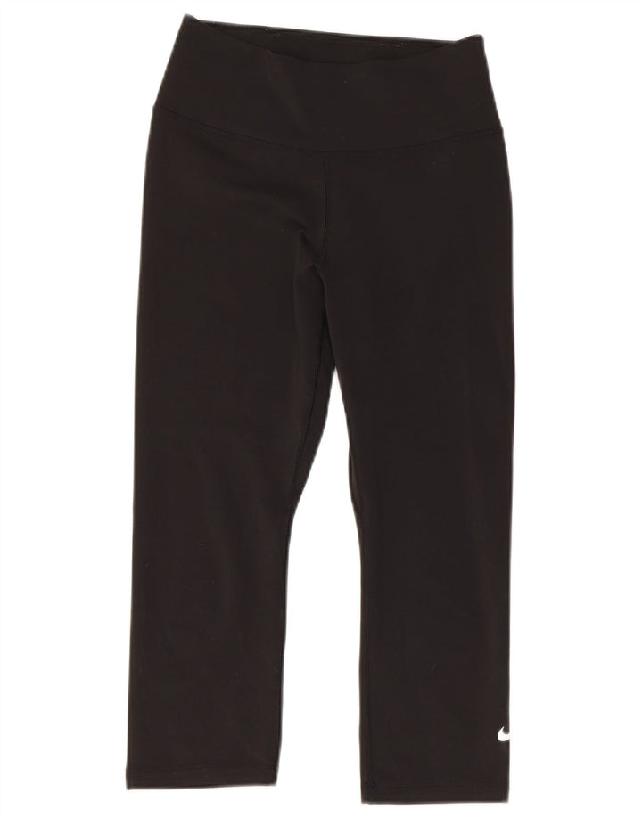 Leggings NIKE Dri Fit Capri pentru femei UK 6 XS Poliester negru