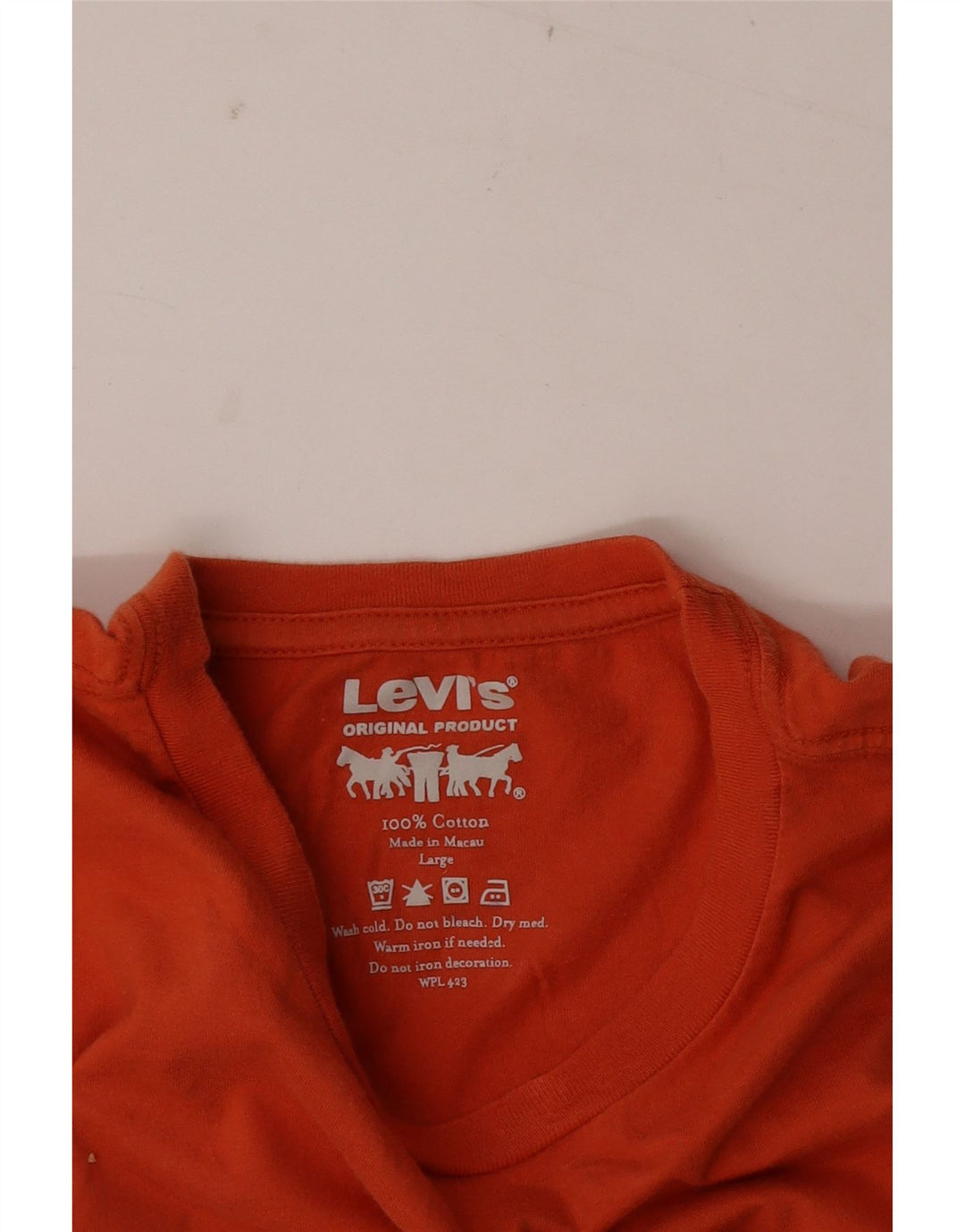 Tricou grafic pentru bărbați Levi's Top mare din bumbac portocaliu