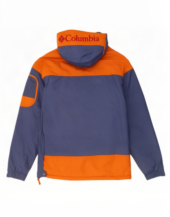 Jachetă Anorak cu grafică Columbia pentru bărbați UK 36 Mic, albastru marin, bloc de culoare