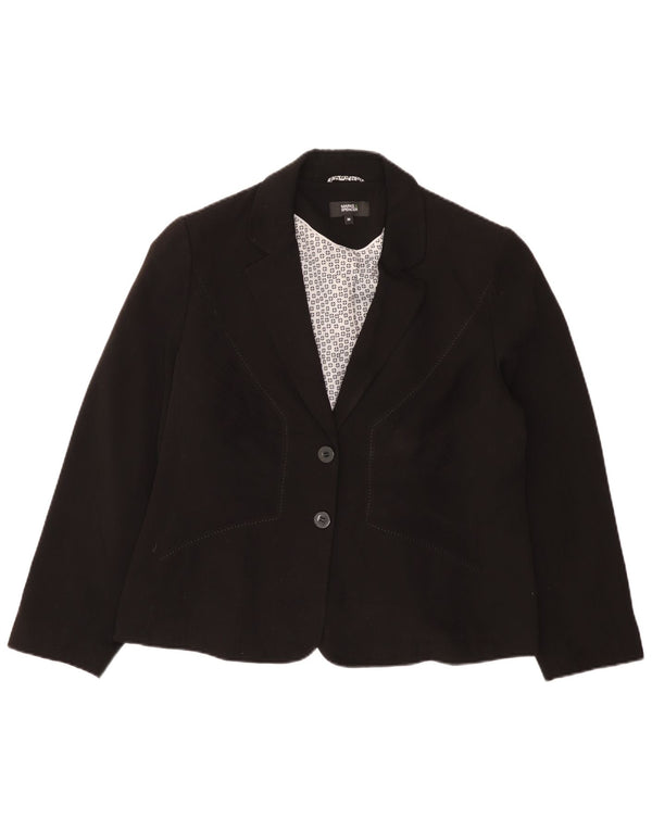 Jachetă pentru femei Marks & Spencer cu 2 nasturi, UK 20 2XL, poliester negru
