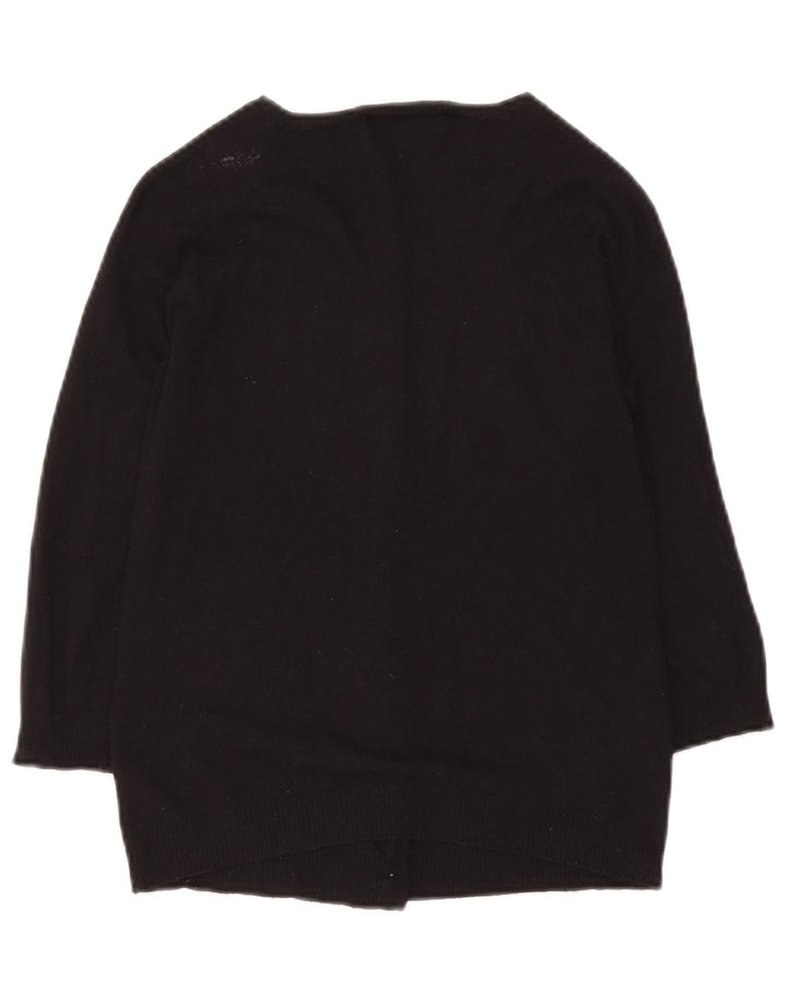 Pulover cardigan pentru femei Zara UK 12 Medium Black Rayon