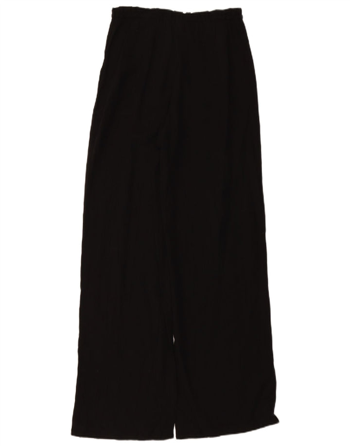 Pantaloni largi pentru femei cu talie înaltă ZARA UK 4 XS W24 L11 Negri