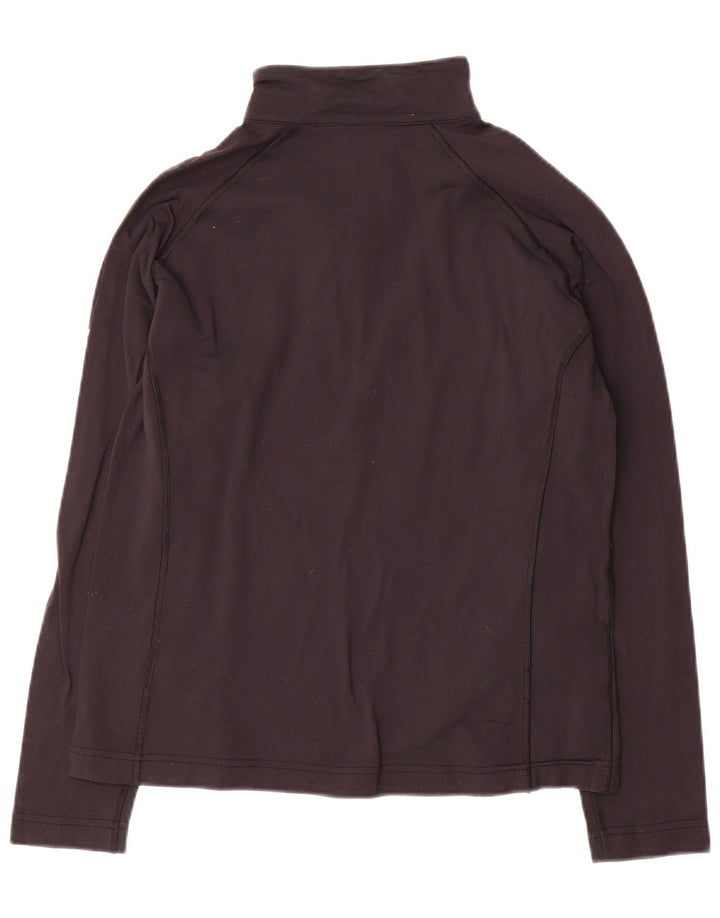 Trening Top pentru femei Berghaus, cu fermoar și gât, UK 12, nailon mediu negru