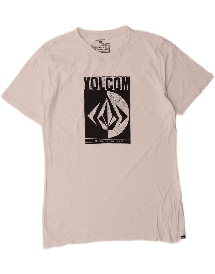 Tricou grafic Volcom Modern Fit Top Bumbac alb mediu