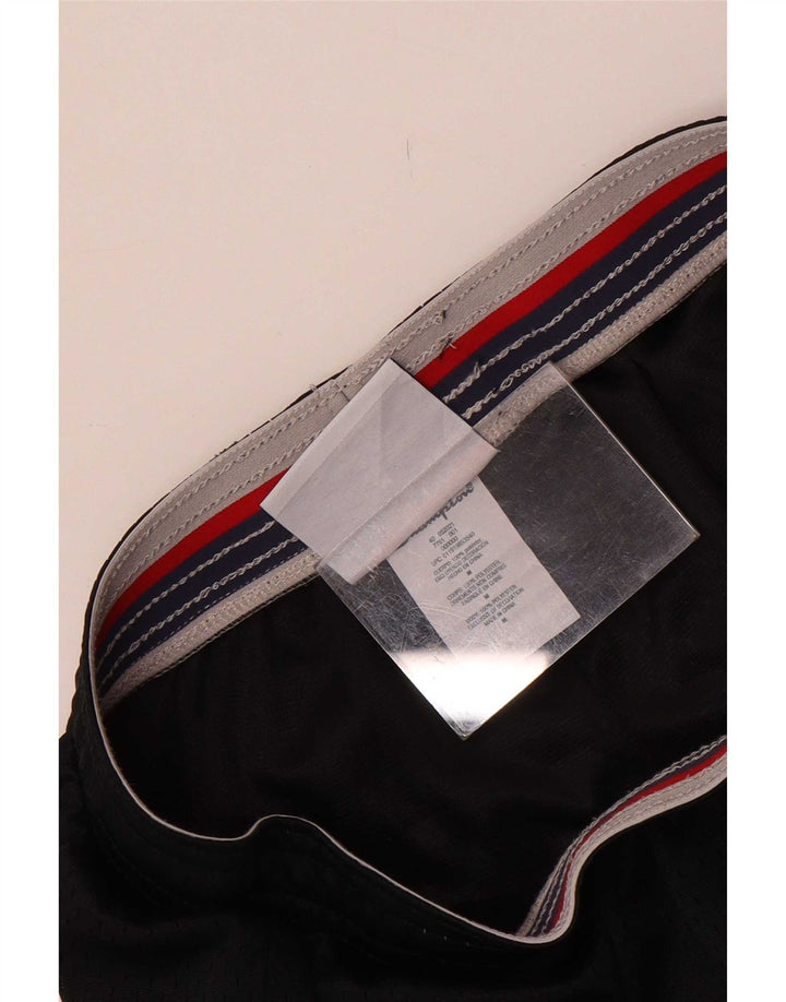 Pantaloni scurți sport Champion pentru femei UK 12 Poliester mediu negru