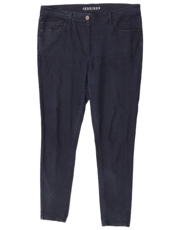 Blugi jegging pentru femei Marks & Spencer UK 16 mare W34 L28 bleumarin bumbac