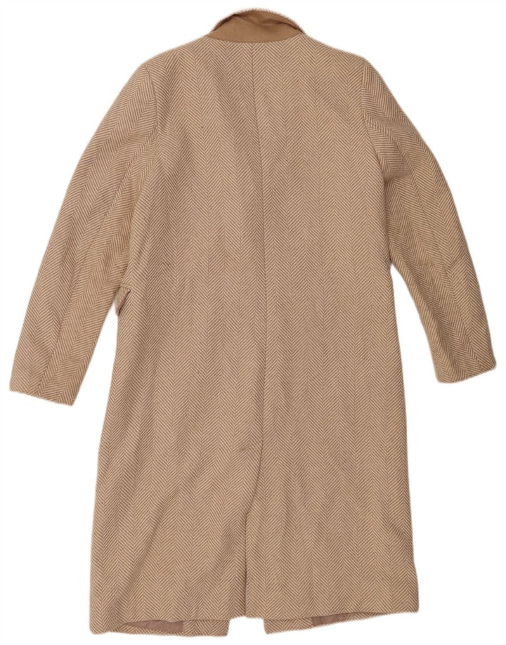 Pardesiu pentru femei Marks & Spencer UK 12 Medium Beige Herringbone Poliester
