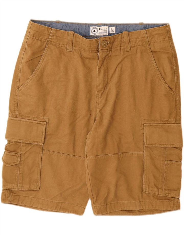 Pantaloni scurți cargo pentru bărbați CHAMPION, mari W36, bumbac, bej