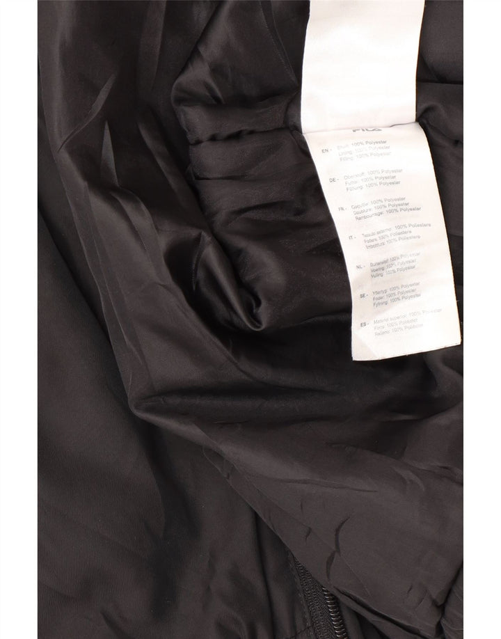 Jachetă bomber cu glugă Fila pentru bărbați UK 38 Medium Black Colorblock Poliester
