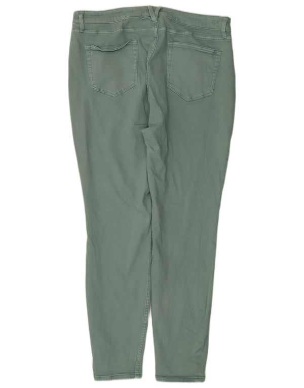 Vineyard Vines Pantaloni casual conici pentru femei L33 L28 bumbac verde