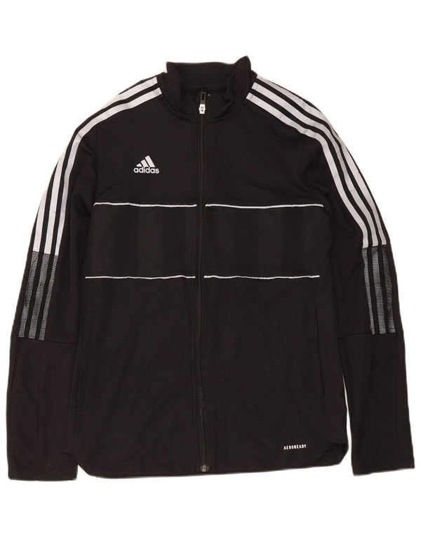 Jachetă de top pentru trening Adidas Aeroready pentru femei UK 12/14 Medium Black Sports