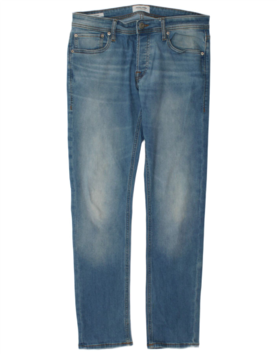 Blugi slim pentru bărbați Jack & Jones W32 L32 bumbac albastru