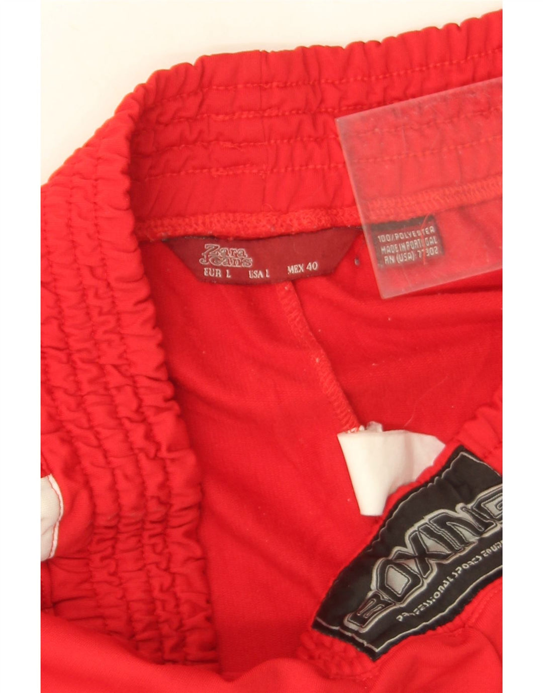 Pantaloni de trening pentru bărbați Zara, roșu mare, poliester color bloc