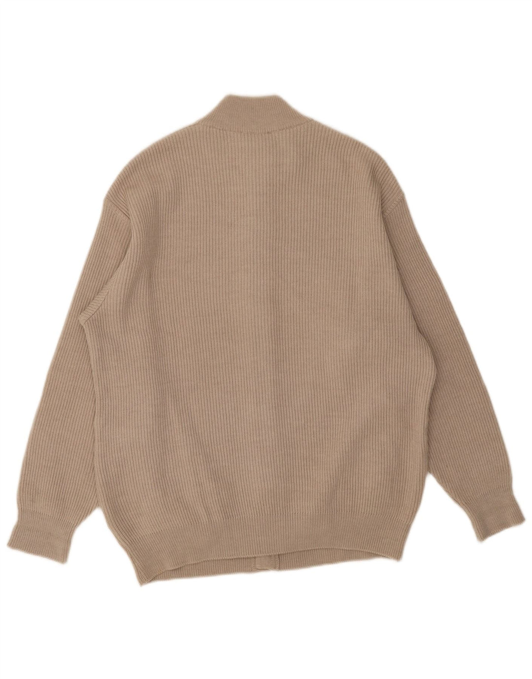 Pulover Cardigan pentru bărbați Lana Gatto, lână mare, bej
