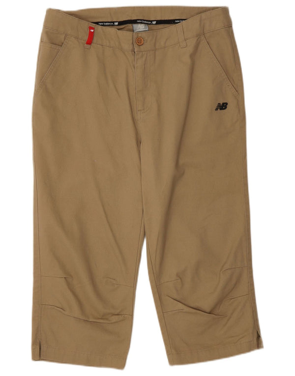 Pantaloni capri pentru femei New Balance Medium W32 L18 Bej Bumbac