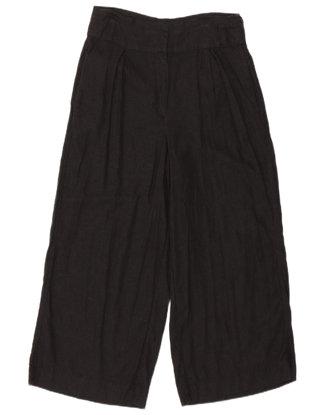 FAT FACE Pantaloni Capri pentru femei cu picioare largi UK 10 Small W30 L23 In negru
