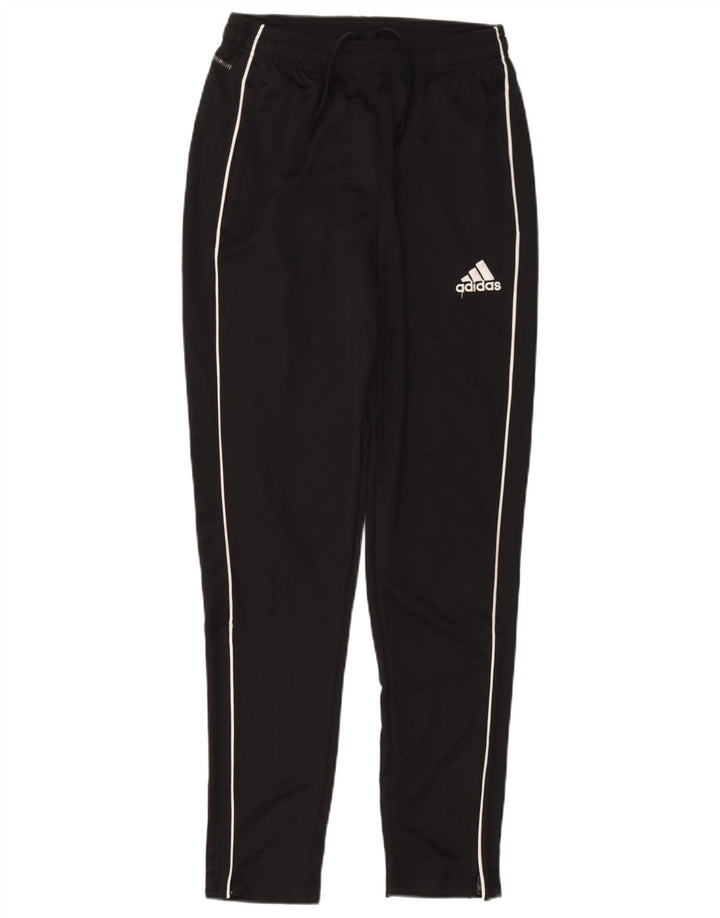 ADIDAS Boys Climalite Tracksuit Trousers 13-14 Years  Black