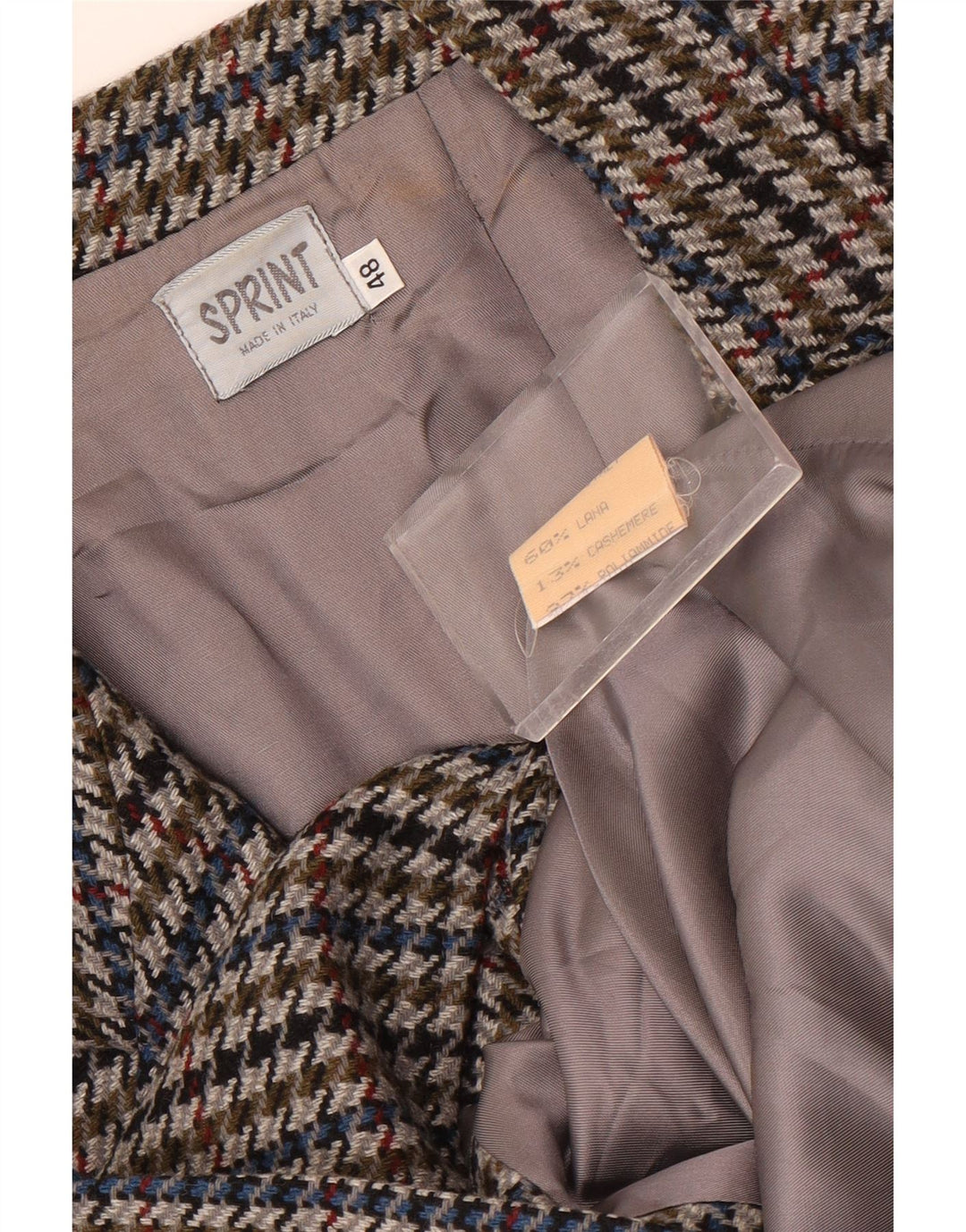 Jachetă vintage pentru femei cu 2 nasturi, IT 48 XL, picior de gală multicolor