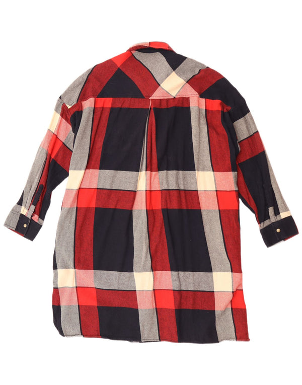 Rochie cămașă de flanel pentru femei Zara UK 16, mare, multicoloră