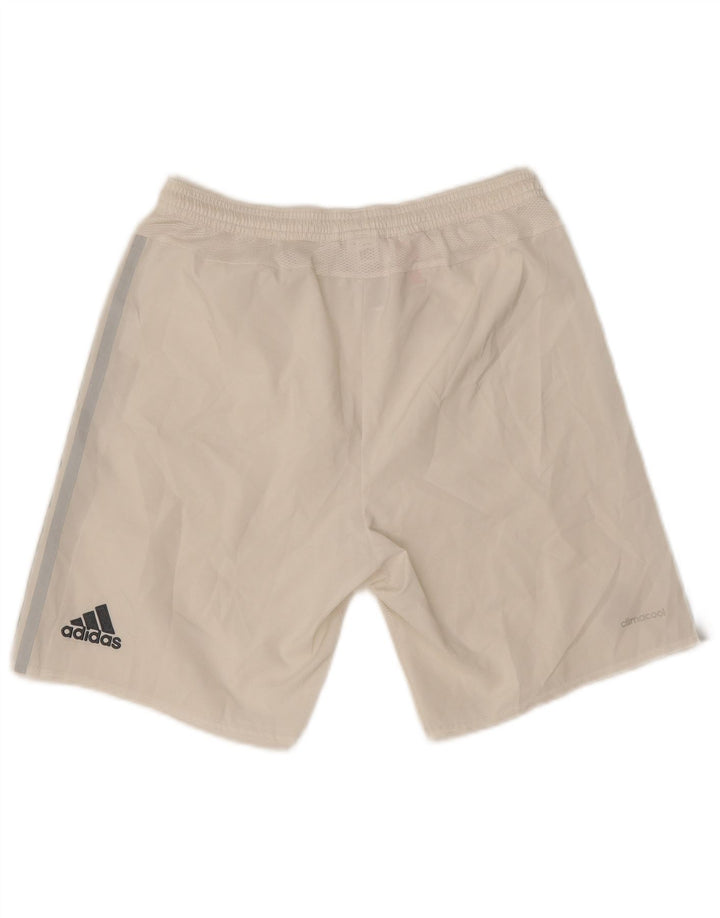 Pantaloni scurți sport adidas Climacool pentru băieți 13-14 ani, alb, poliester