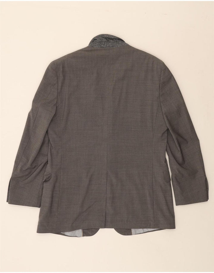 BROOKS BROTHERS Mens 2 Button Blazer Jacket UK 41 Large Grey Wool Vintage Brooks Brothers and Second-Hand Brooks Brothers from Messina Hembry 