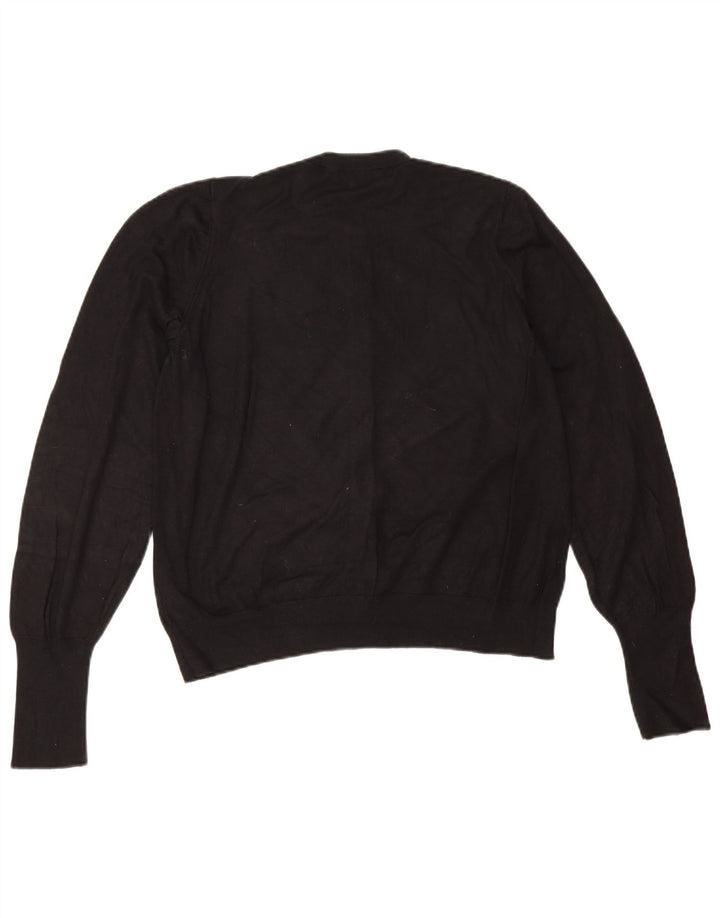 Pulover cardigan pentru femei Marks & Spencer UK 16 mare, negru, viscoză