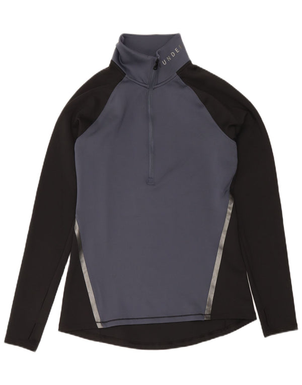 Top de trening Under Armour cu pulover grafic pentru femei UK 12 Medium Black