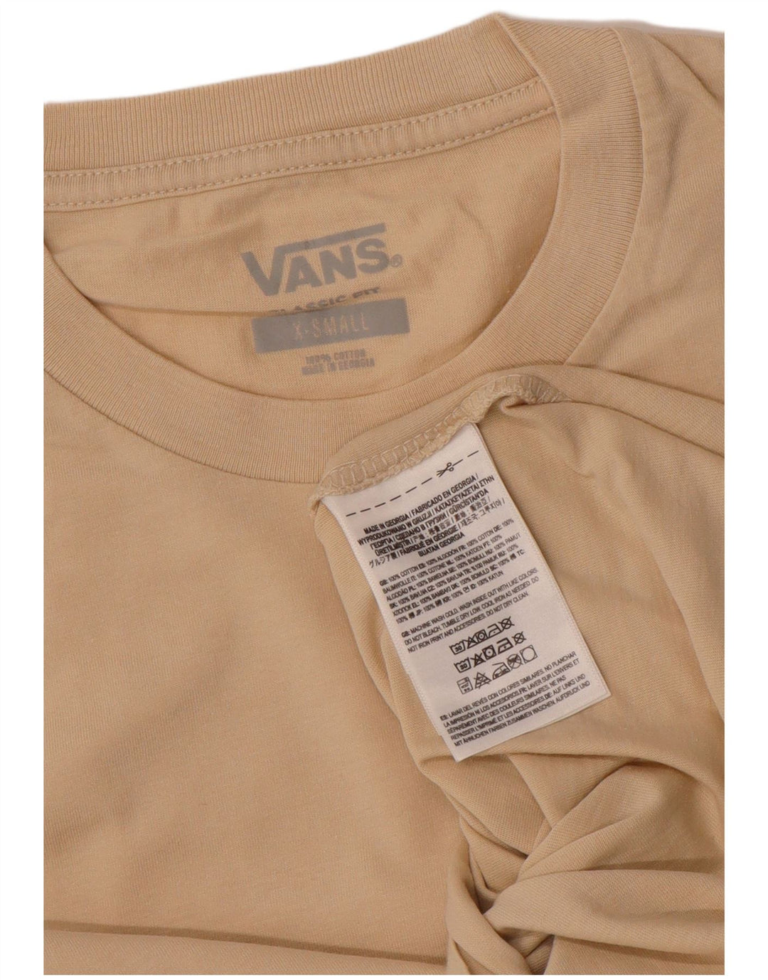 Tricou Bărbați VANS Classic Fit Top XS Bej Bumbac