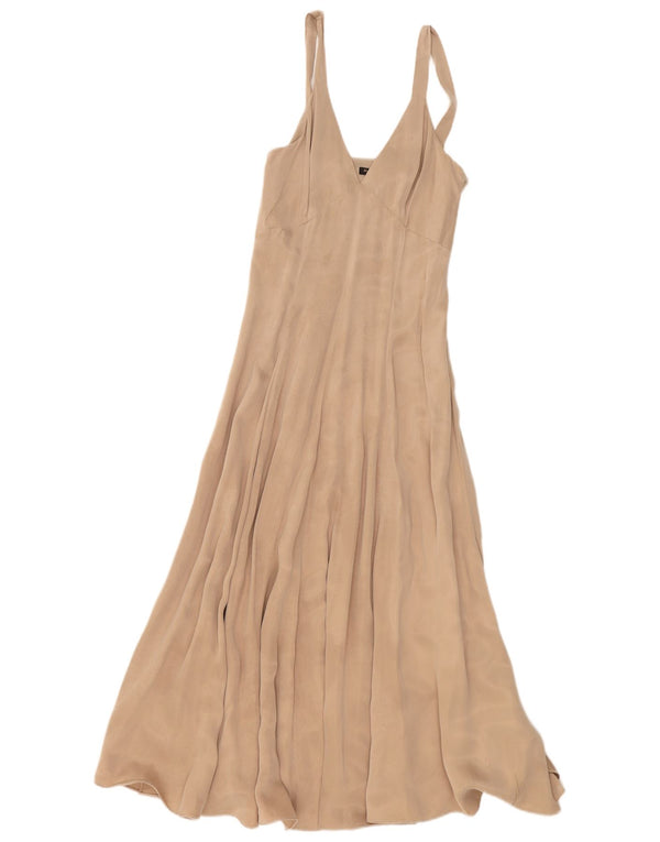 Massimo Dutti Rochie Maxi fără mâneci pentru femei EU 34 2XS Bej Poliester