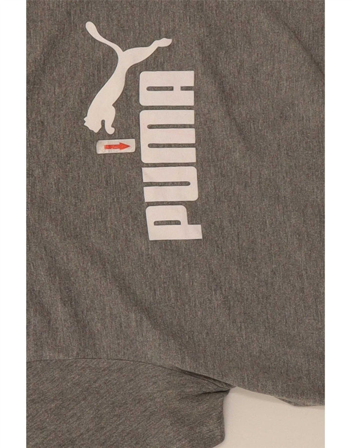 Tricou grafic Puma pentru femei Top UK 12 Medium Grey Flecked