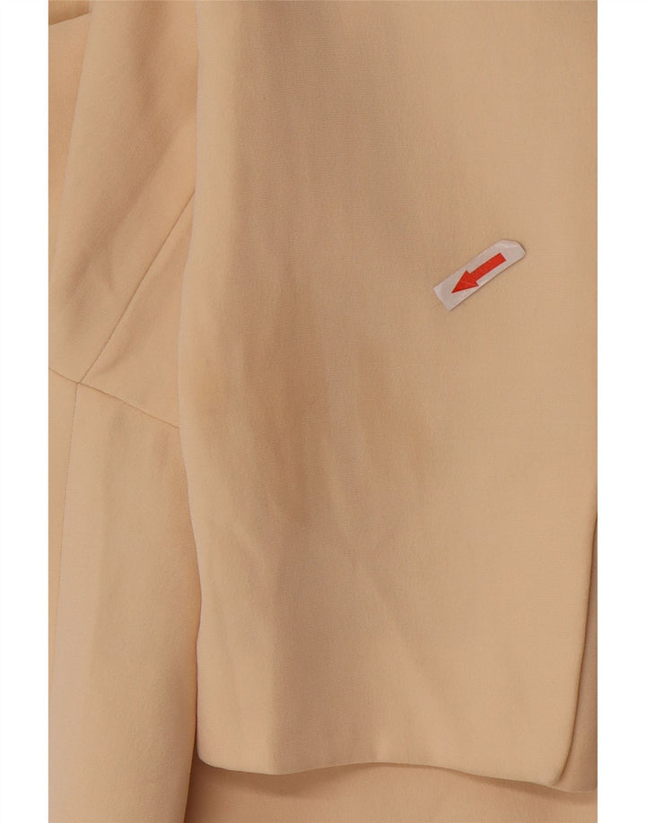 Blazer supradimensionat pentru femei Zara, cu 2 nasturi, UK 10 Mic, bej, poliester