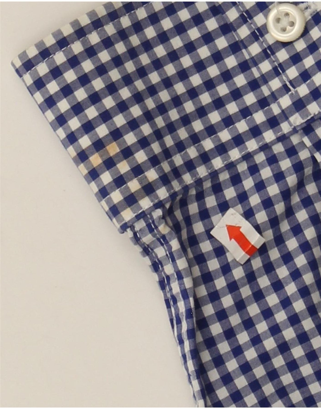 HENRI LLOYD Mens Regular Fit Shirt Small Blue Gingham Cotton