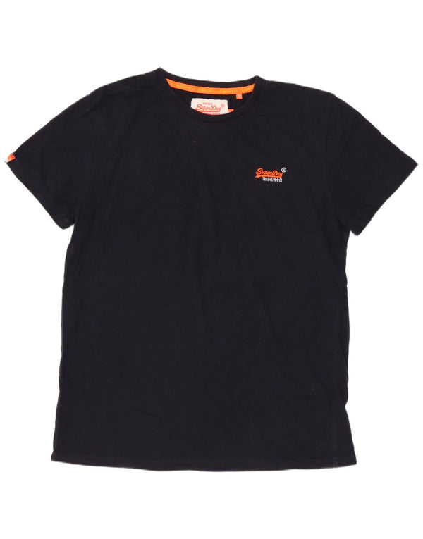 SUPERDRY Tricou Bărbați Top 2XL Bumbac Negru