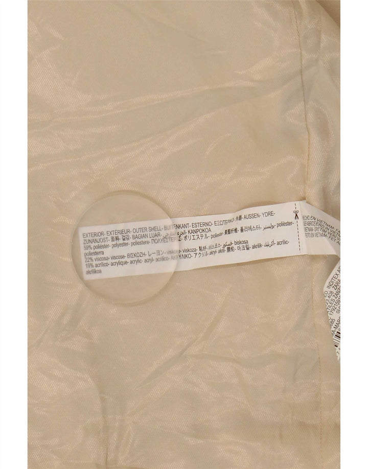 Pardesiu supradimensionat pentru femei Zara UK 16, mare, bej, poliester
