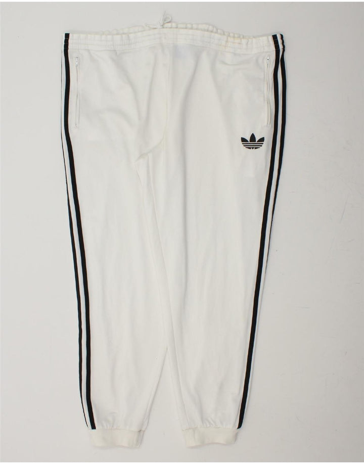 Pantaloni de trening pentru bărbați ADIDAS Pantaloni de jogging XL Poliester alb
