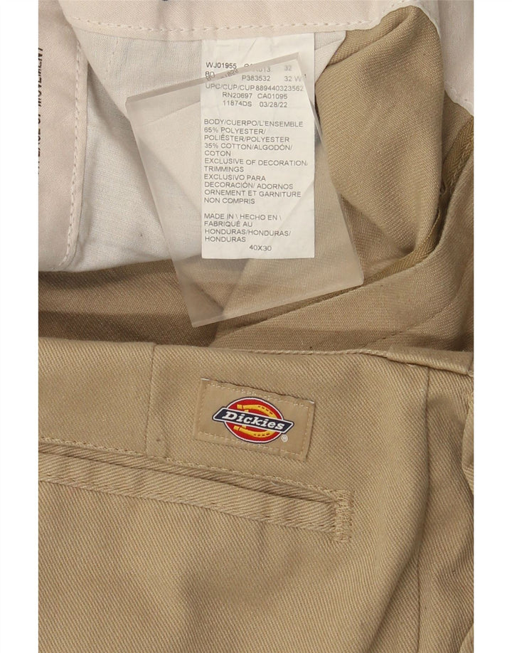 Pantaloni chino drepți pentru bărbați Dickies L40 L30 poliester bej