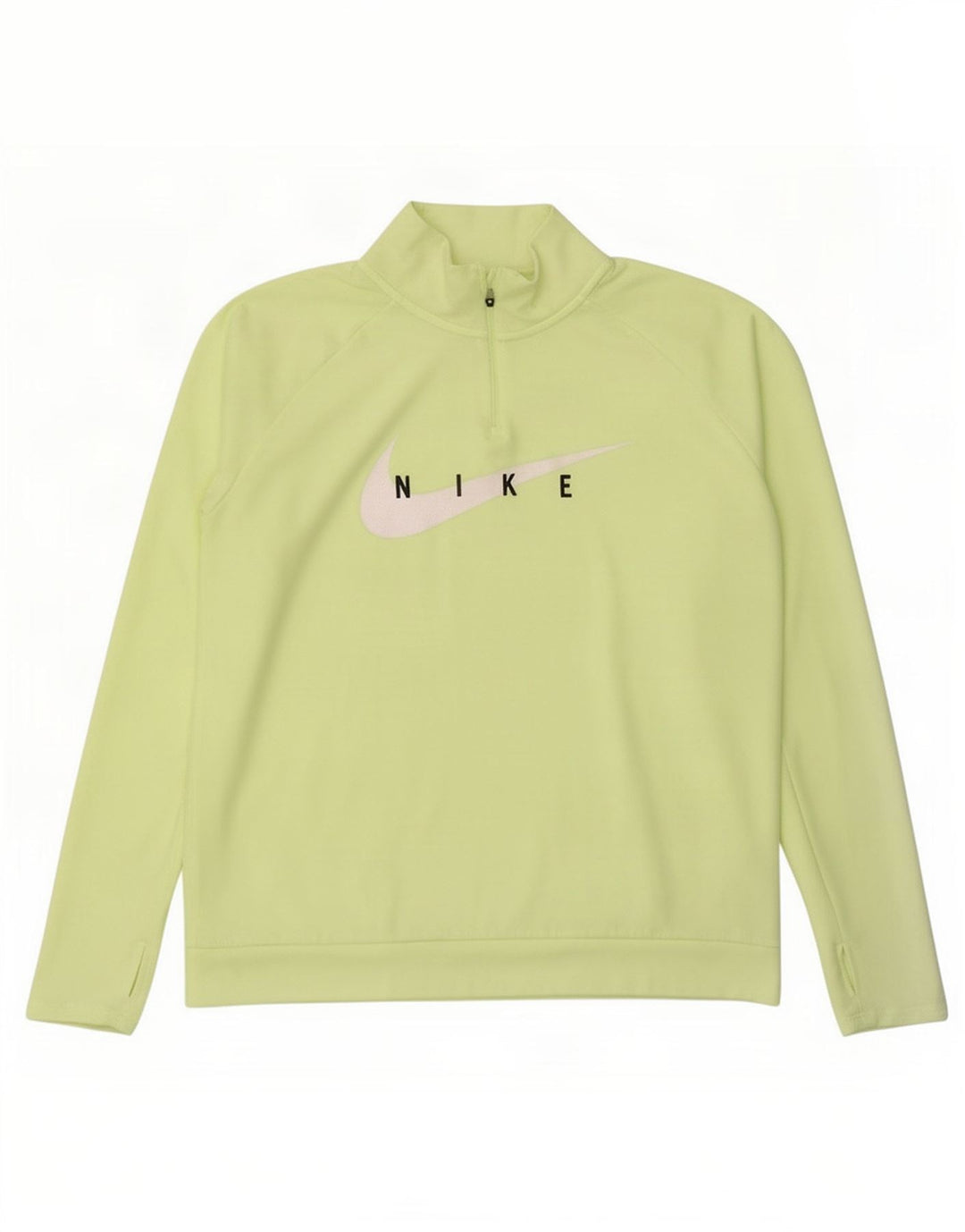 Top pentru bărbați Nike cu mânecă lungă, mare, verde, poliester