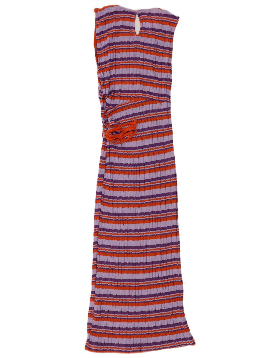 Rochie cu pulover fără mâneci pentru femei ZARA UK 12 Poliester cu dungi violet mediu