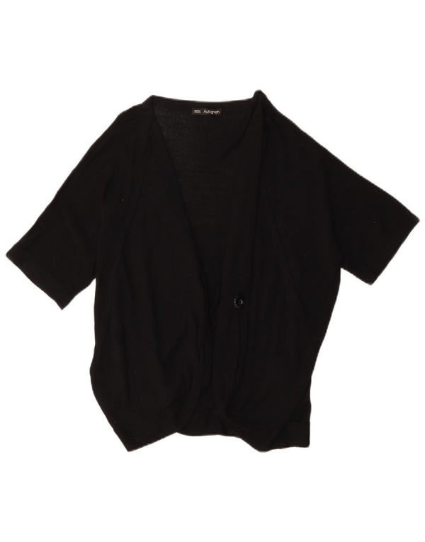 Pulover cardigan cu autograf pentru femei Marks & Spencer UK 16 Large Black