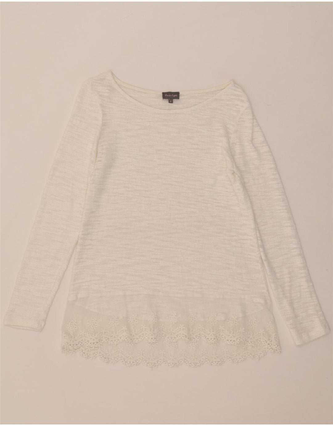 PHASE EIGHT Top pentru femei cu mânecă lungă UK 12 Medium White Floral