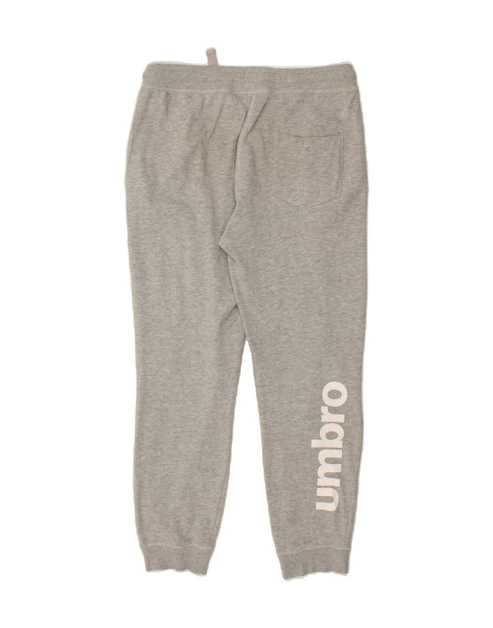 UMBRO Mens Graphic Tracksuit Trousers Joggers Medium Grey Cotton Vintage Umbro and Second-Hand Umbro from Messina Hembry 