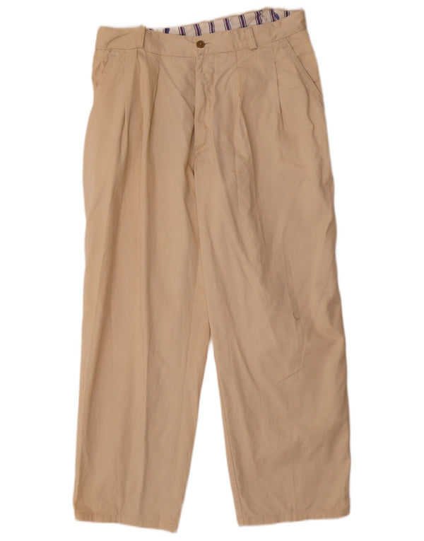 Pantaloni chino vintage pentru bărbați IT 50 Large W34 L26 Bej