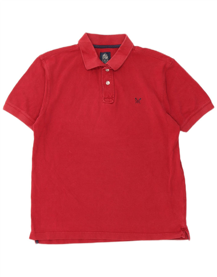 Crew Clothing Tricou polo pentru bărbați, bumbac roșu mediu