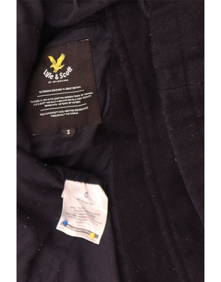 Palton pentru bărbați Lyle & Scott UK 36 mic, albastru marin acrilic