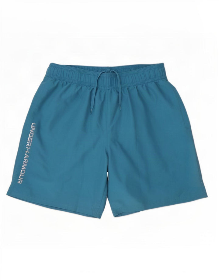 Pantaloni scurți sport grafic Under Armour pentru bărbați, mari, albastru, poliester