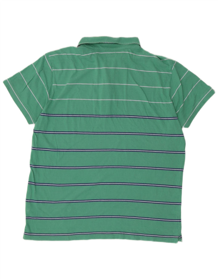 MARLBORO CLASSICS Tricou polo pentru bărbați 2XL bumbac cu dungi verzi