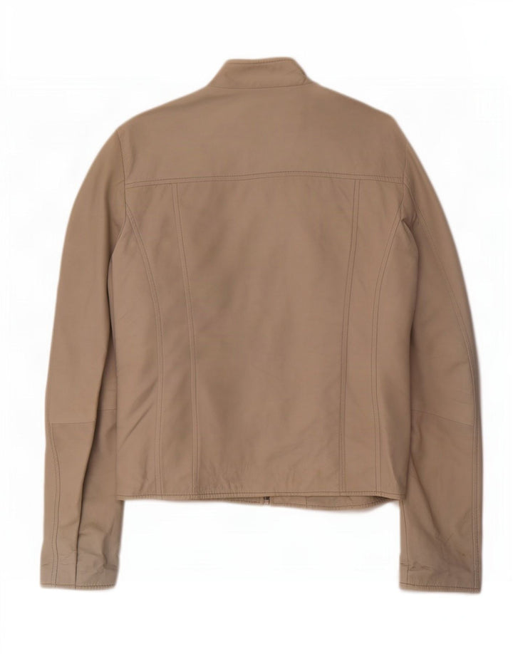 Geacă de piele Vintage pentru femei IT 52 2XL Bej