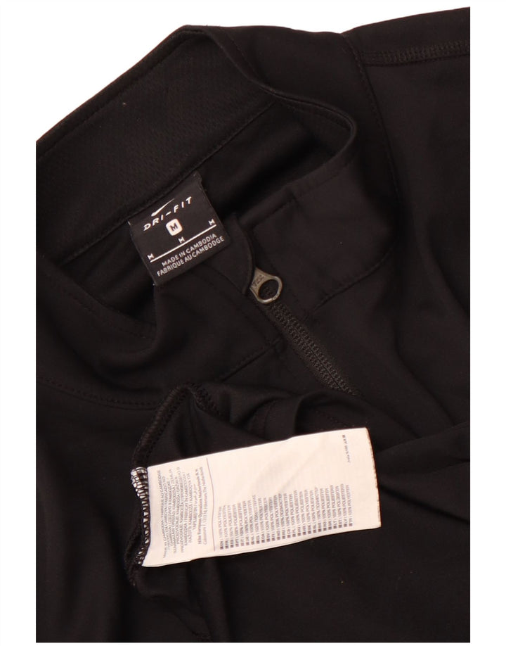 Jachetă de trening Nike Dri Fit pentru bărbați, poliester mediu negru