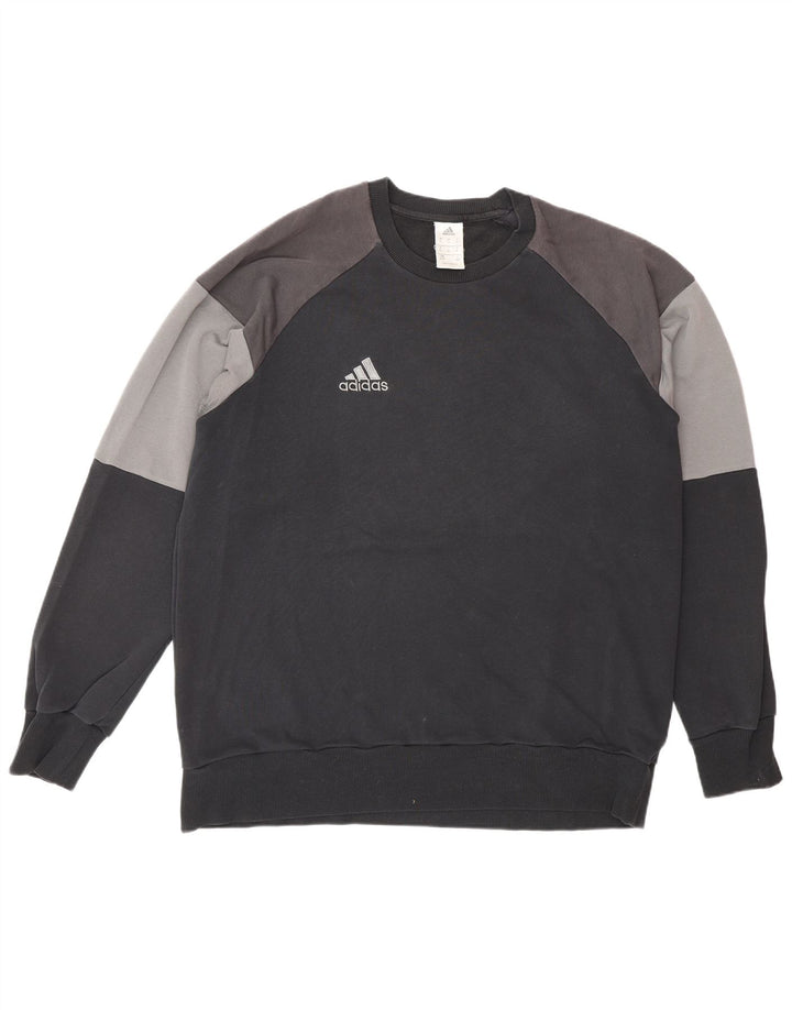 Hanorac pentru bărbați ADIDAS Jumper XL, bumbac color bloc negru