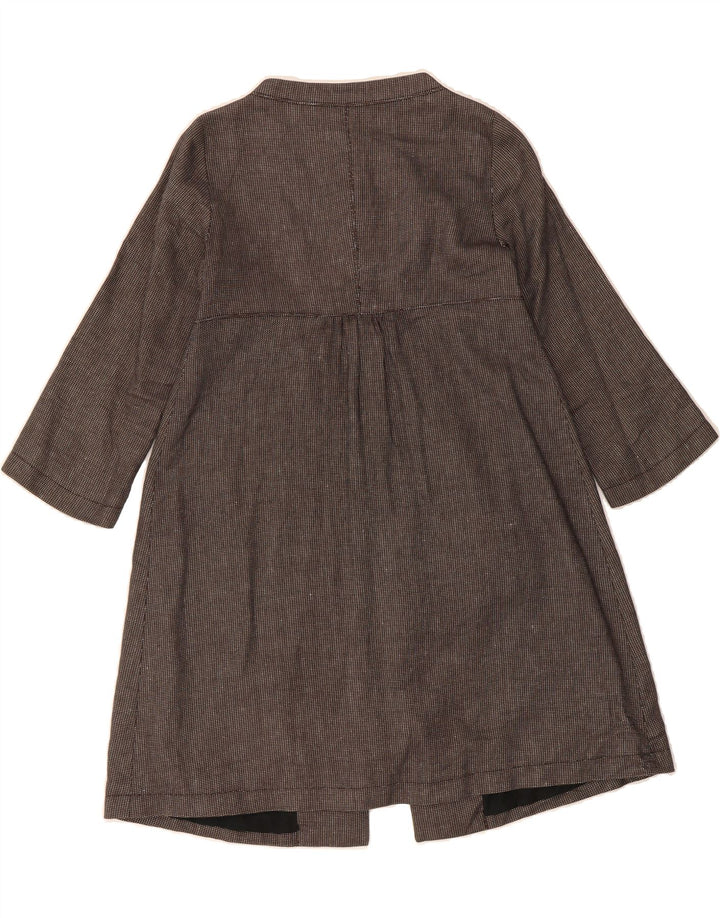 MAURO GRIFONI  Womens Overcoat IT 40 Small Brown Geometric Cotton Vintage Mauro Grifoni and Second-Hand Mauro Grifoni from Messina Hembry 